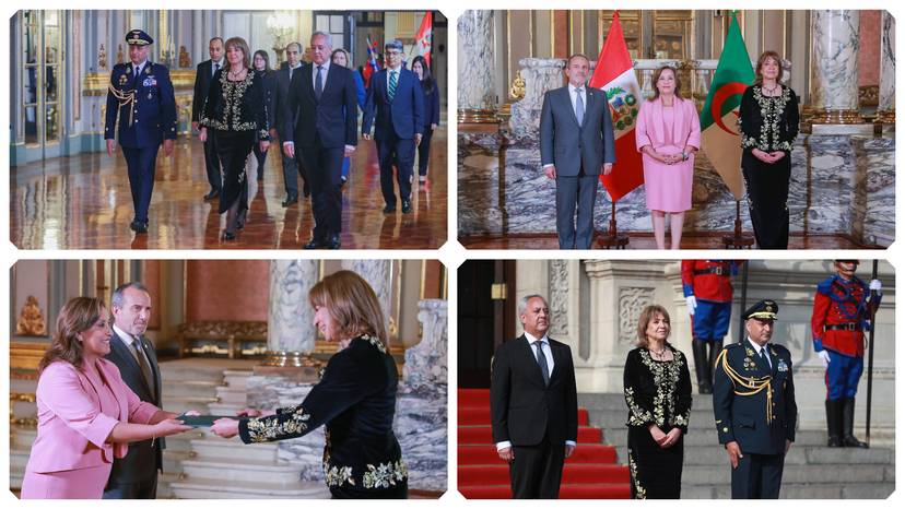 Presentation of the letters of credence of Her Excellency Mrs. Nawel Settouti, Ambassador of Algeria in Peru.