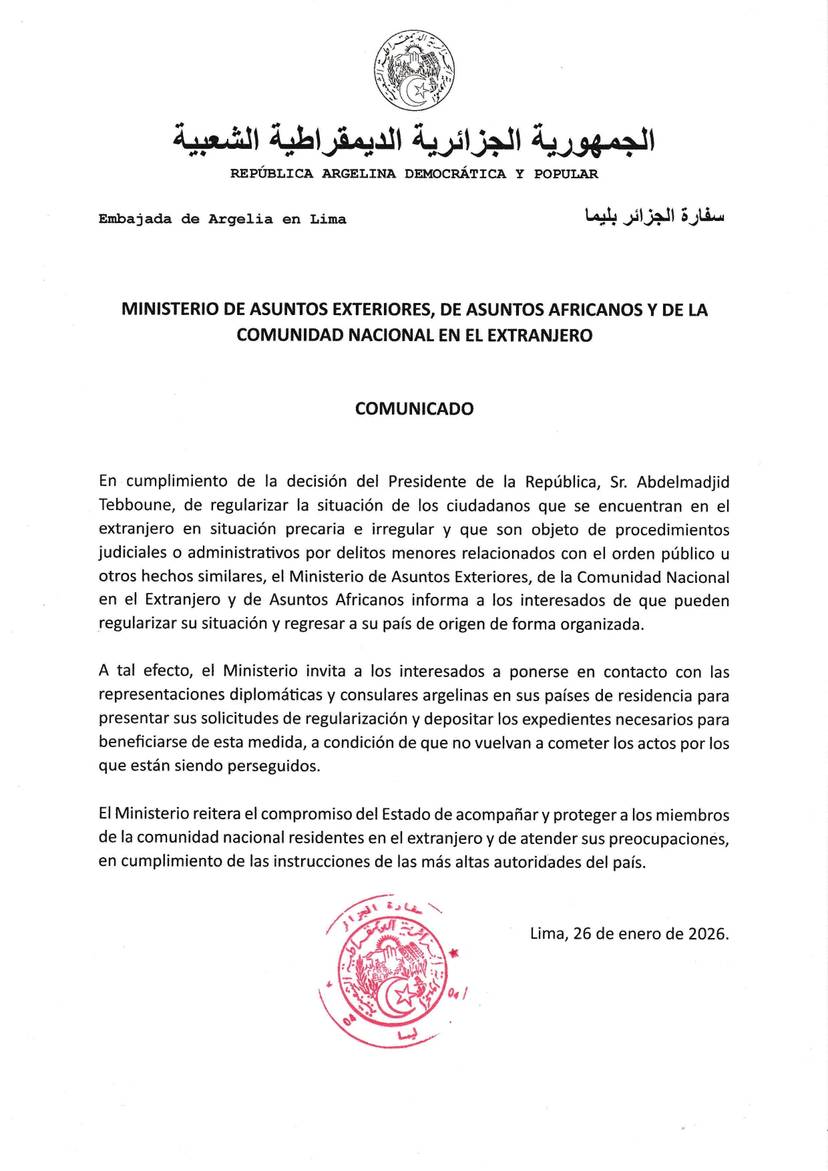 COMUNICADO